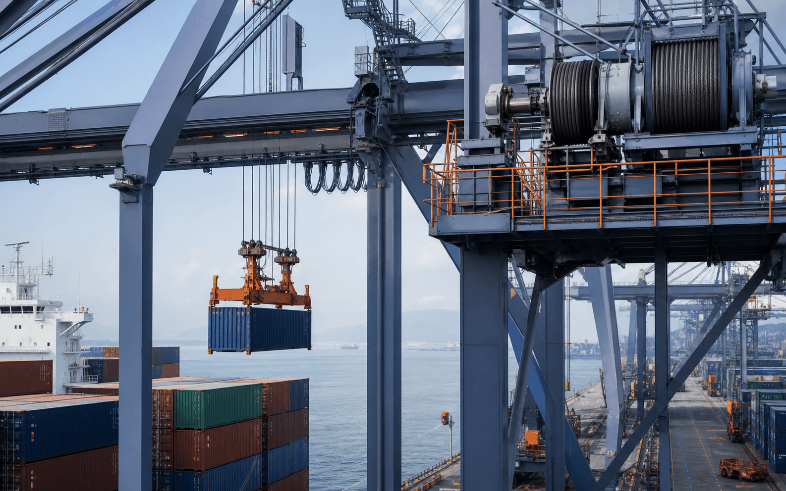 Draw-wire Sensors for Bridge and Joint Displacement machine and operating environment
