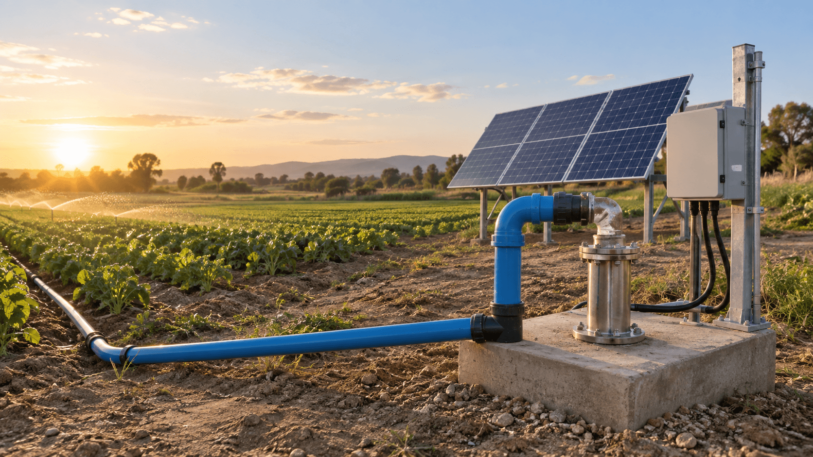 PTS Solar Deep-well Pumps illustrative installation environment