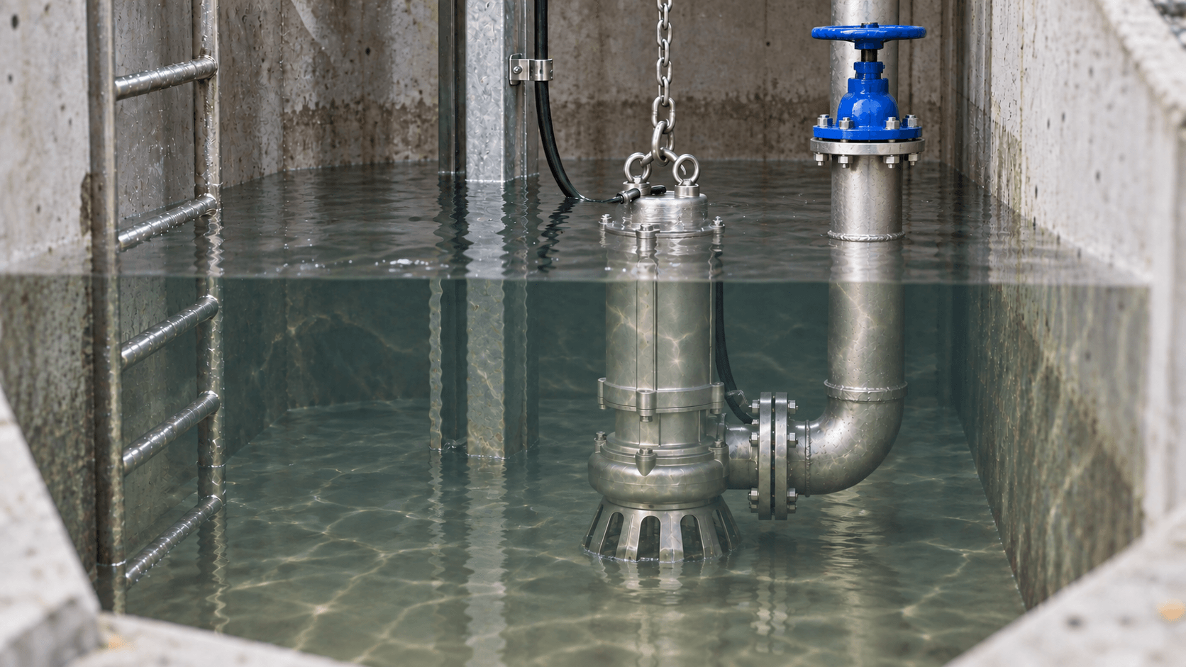 WQDS SS304 Sewage Pumps illustrative installation environment